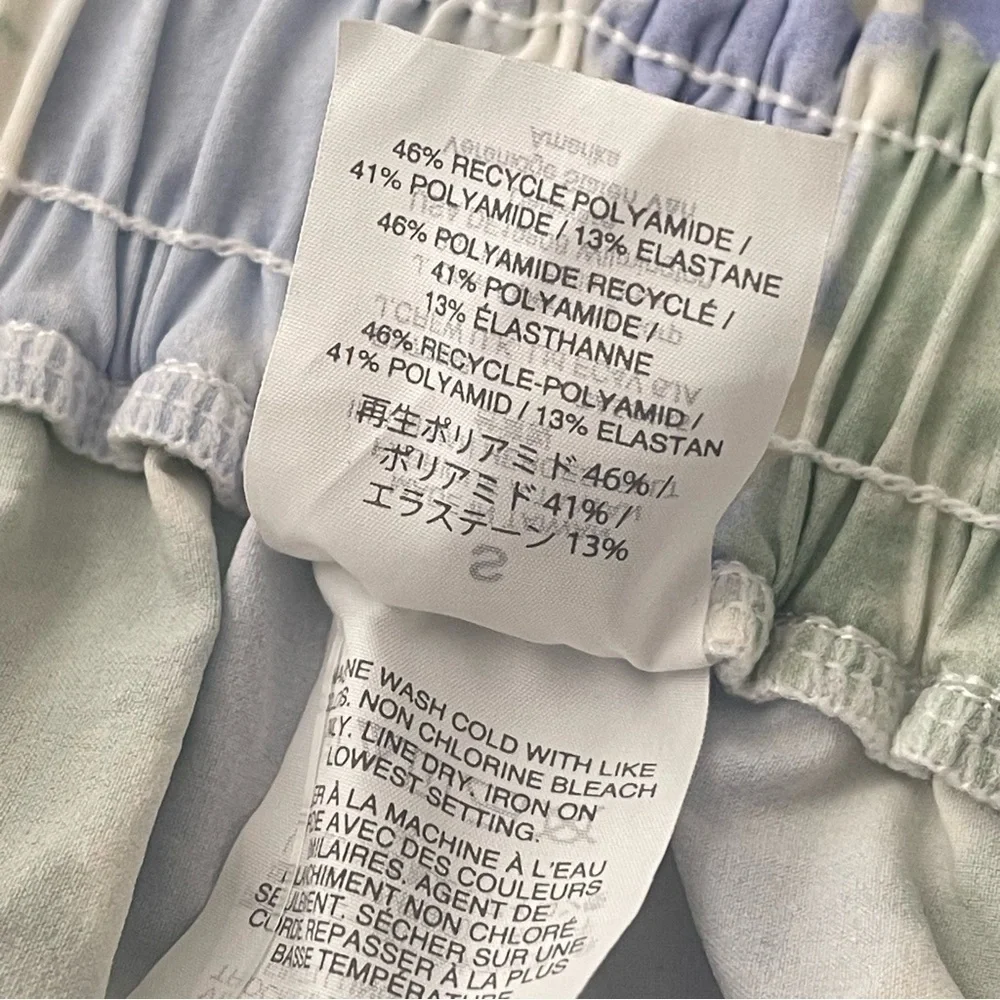 Madewell Second Wave Board Shorts NWT Small Elastic Waist Pull On Tie Dye Print